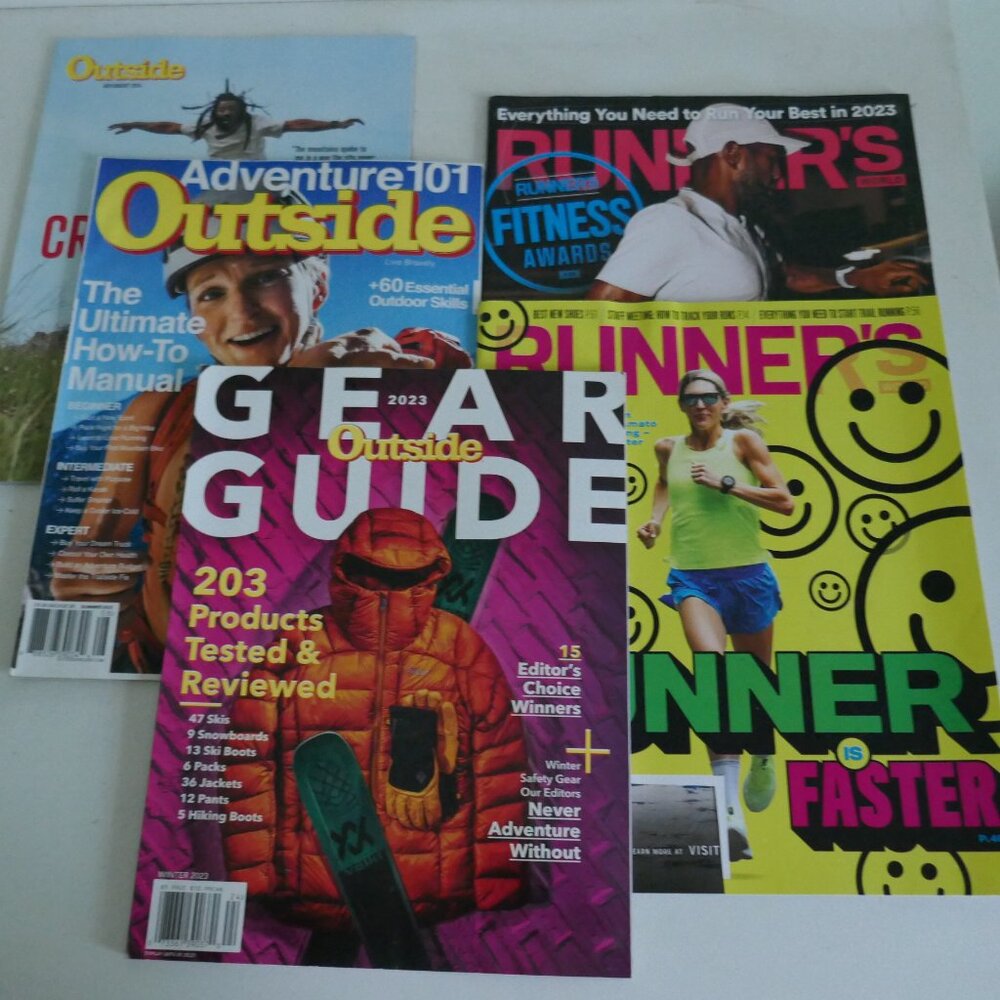 5 issues adventure sports magazines Outside magazine Runner's World magazine